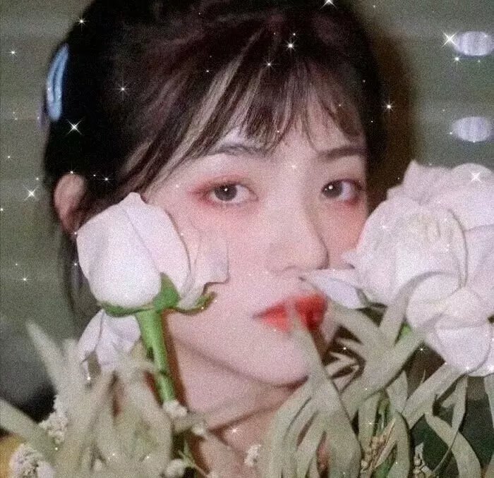 抽象画中的越南少女